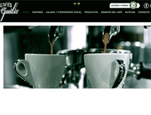 Tablet Screenshot of cafesguilis.com